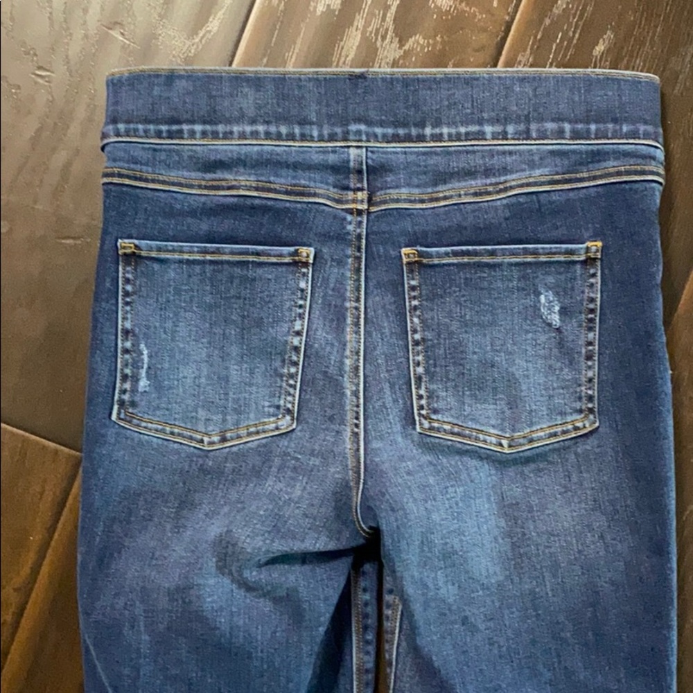 SOLD! SPANX Distressed Ankle Skinny Jeans sz S - Picture 7 of 9